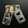 5 100 500 Dollars Gold Silver Plated Coin Set