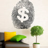 Money Sign Vinyl Wall Decals Dollar Fingerprint