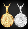 Dollar Coin Necklace Men