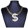 Hip Hop Gothic 18K Gold Long US Dollar Necklace