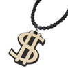 Black Beads Hip Hop Gothic US Dollar Necklaces